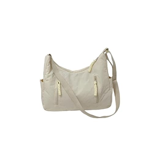 Mounteps Damen Schultertasche Weich Casual Crossbody Nylon Tote Bag Große Kapazität Handtasche, weiß, one Mounteps Damen Schultertasche Weich Casual Crossbody Nylon Tote Bag Große Kapazität Handtasche, weiß, one von Mounteps
