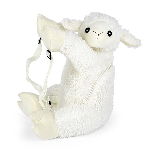 Mousehouse Gifts Entzückende Plüsch-Rucksäcke in vielen Charakteren – Bär, Affe, Lamm und Panda, Einhorn, Kaninchen, Hund, Elefant, Faultier – weich, kuschelig und leicht für Kinder, 0, M von Mousehouse Gifts