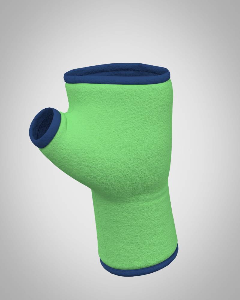Pulswärmer Handschuhe Fingerlos Jersey Apfelgrün+ Futter Paspel + Größe Wählbar Xxs-Xxl von MouskaAlfar
