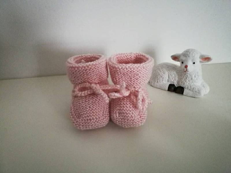 Babyschuhe Aus Wolle Von Masham - 0-3 Monate Babyschuhe Aus Wolle Von Masham - 0-3 Monate von Moutonlaineux
