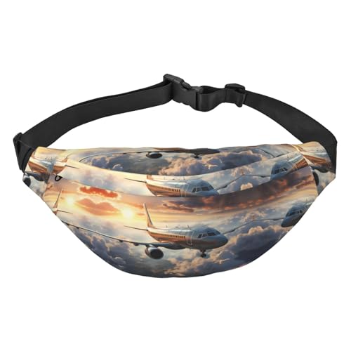 Airplanes are soaring Stylish and Practical Fanny Pack for Women - Convenient Belt Bag for Outdoor Activities,running fanny pack,, Flugzeuge steigen in die Höhe, Einheitsgröße von Mouxiugei