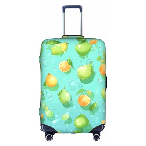 Birnen-Cartoon-Bild. Schützen Sie Ihr Gepäck mit unserer einzigartigen Koffer-Schutzabdeckung – ideal für Reisen und Geschäftsreisen, Birne Cartoon Bild, X-Large von Mouxiugei