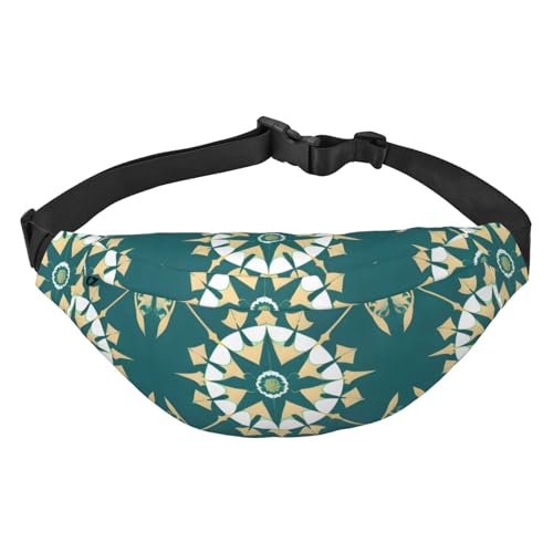 Exotischer Stil, Blumenmuster, stilvolle und praktische Bauchtasche für Frauen – praktische Gürteltasche für Outdoor-Aktivitäten, Laufgürteltasche,, Exotischer Stil Floral, Einheitsgröße von Mouxiugei