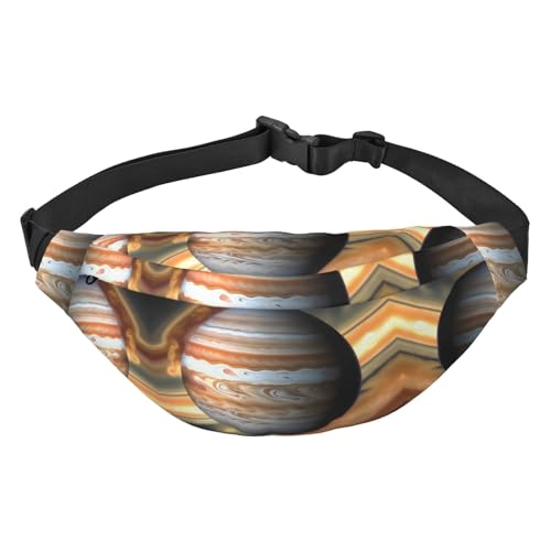 Jupiter Landschaft stilvolle und praktische Bauchtasche für Frauen – praktische Gürteltasche für Outdoor-Aktivitäten, Laufgürteltasche,, Jupiter-Landschaft, Einheitsgröße von Mouxiugei