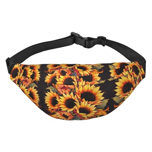 Öl auf Leinwand Sonnenblume stilvolle und praktische Bauchtasche für Frauen - Praktische Gürteltasche für Outdoor-Aktivitäten, Laufen Bauchtasche,, Öl Auf Leinwand Sunflower1, Einheitsgröße von Mouxiugei