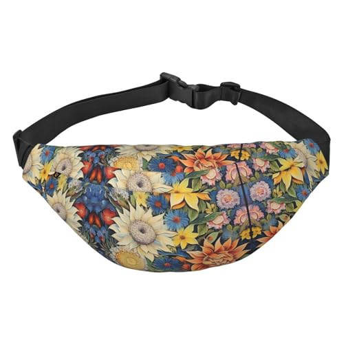 Öl auf Leinwand Sonnenblume stilvolle und praktische Bauchtasche für Frauen - Praktische Gürteltasche für Outdoor-Aktivitäten, Laufen Bauchtasche,, Öl Auf Leinwand Sunflower2, Einheitsgröße von Mouxiugei