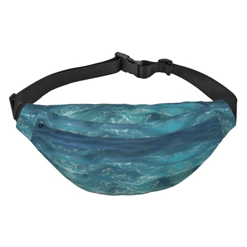 The Deep Ocean Stilvolle und praktische Bauchtasche für Frauen – praktische Gürteltasche für Outdoor-Aktivitäten, Laufgürteltasche,, Der tiefe Ozean, Einheitsgröße von Mouxiugei