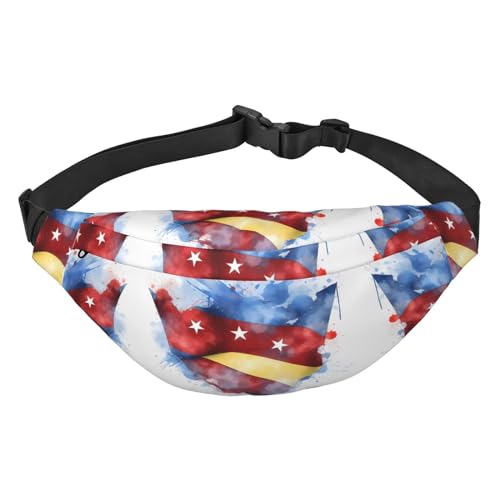 The Star-Spangled Banner Stilvolle und praktische Bauchtasche für Frauen – praktische Gürteltasche für Outdoor-Aktivitäten, Laufgürteltasche,, The Star-Spangled Banner, Einheitsgröße von Mouxiugei