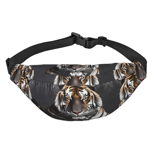 Tiger at rest Stilvolle und praktische Bauchtasche für Frauen – praktische Gürteltasche für Outdoor-Aktivitäten, Laufgürteltasche, Tiger in Ruhe, Einheitsgröße von Mouxiugei