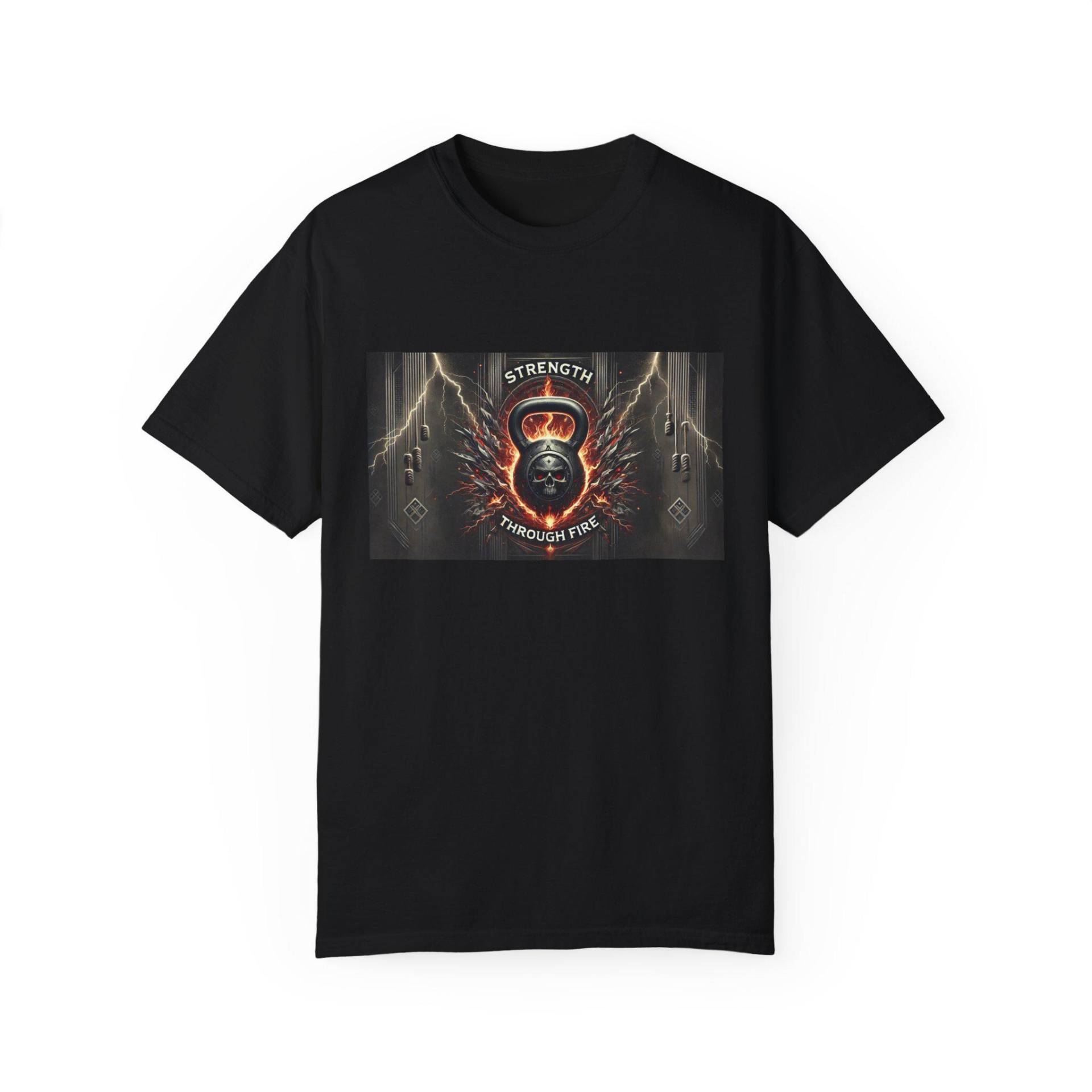 Unisex T-Shirt Kettlebell Skull Unisex T-Shirt Kettlebell Skull von MoveUpApparel