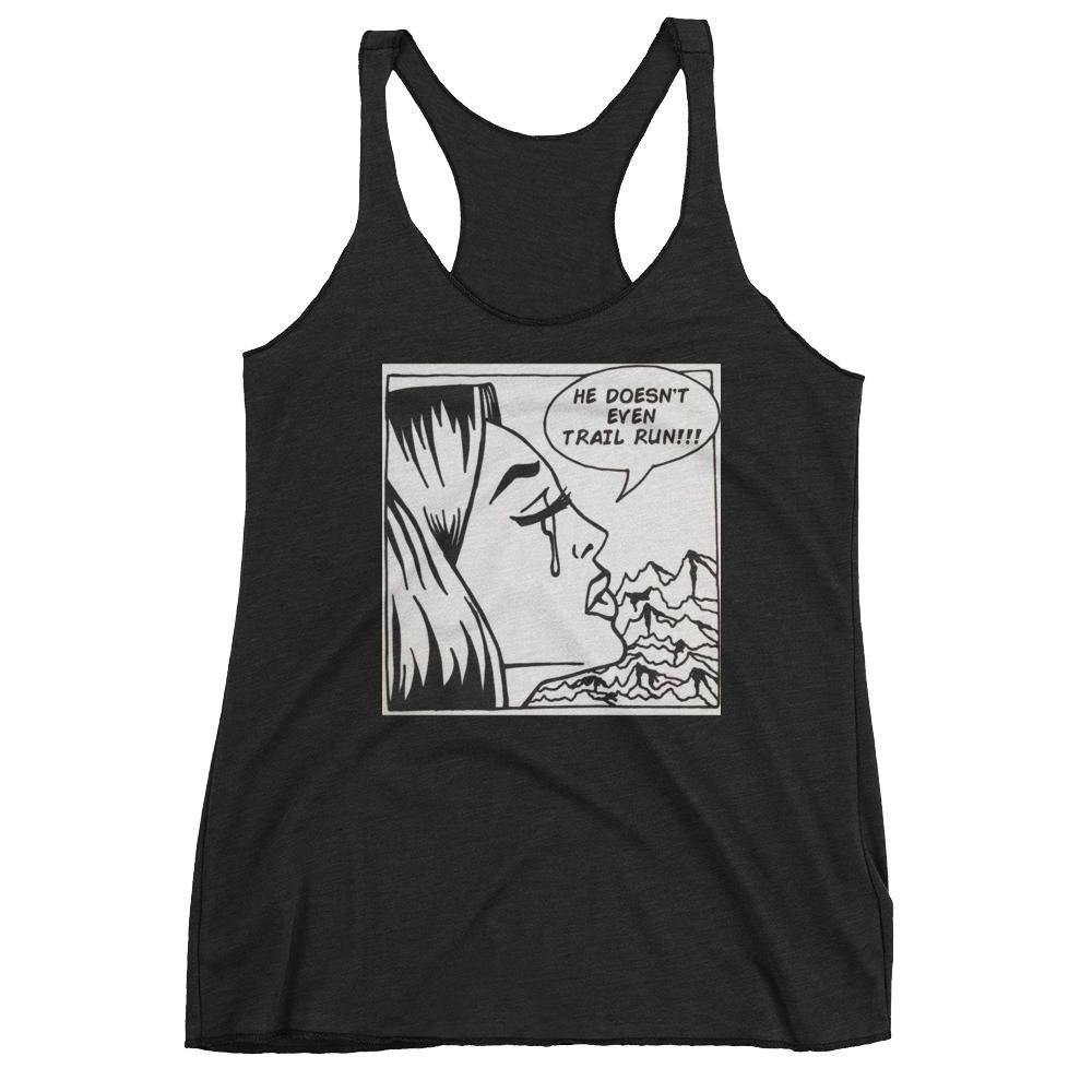 She Runs Trails - Tri-Blend Tank Top She Runs Trails - Tri-Blend Tank Top von MovedByTheMountains