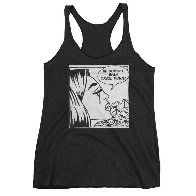 She Runs Trails - Tri-Blend Tank Top She Runs Trails - Tri-Blend Tank Top von MovedByTheMountains