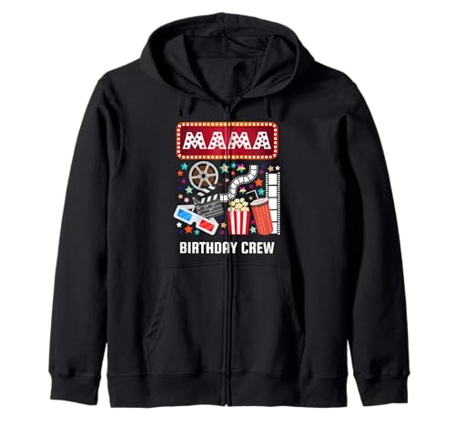 Mama Movie Night Geburtstag Crew Party Popcorn Kino Lustig Kapuzenjacke von Movie Party Family Theme Funny