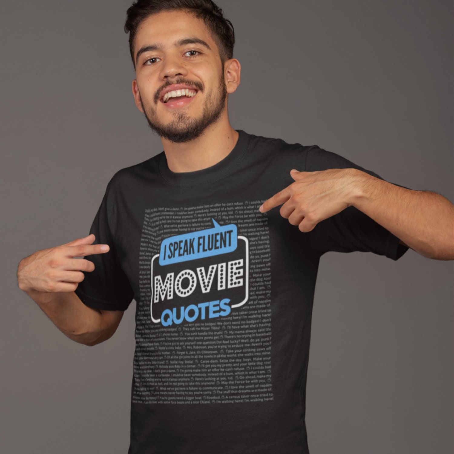 Ich Spreche Fließend Film Zitate T-Shirt/Fan Ausrüstung Unisex Herren Damen Schwarz Marine Ich Spreche Fließend Film Zitate T-Shirt/Fan Ausrüstung Unisex Herren Damen Schwarz Marine von MovieHouse