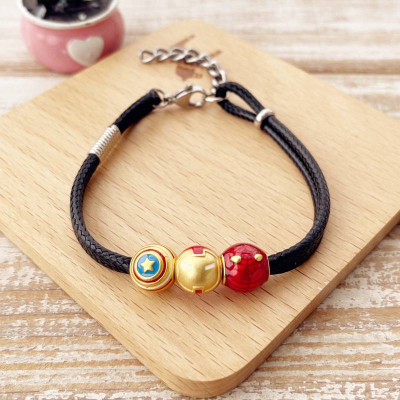 Avengers Armband Captain America, Iron-Man, Spider-Man, Manschette, Armreif, Superheld Party Accessoire von Moviefans