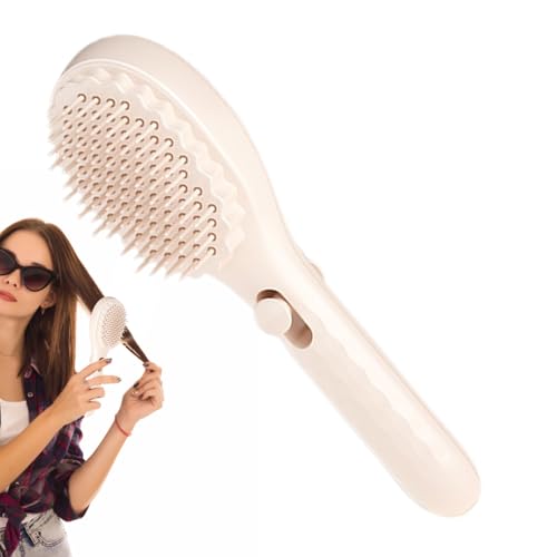 Haarbürste Einfach Zu Reinigen,Teleskop-Kamm Tragbar - Tragbar Für Damen Mädchen Mütter Multifunktional Antistatisch von Moxeupon