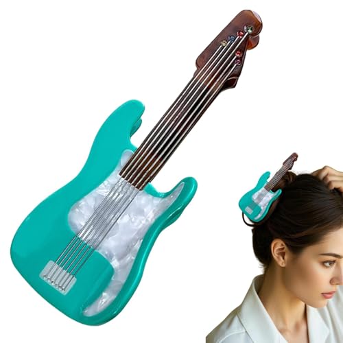 Haargreifer Klaue, Haarklauenclip, Stilvoller Haare Catch Clip mit Geigenform Design für Mädchen, Non-Schlupf-Pferdeschwanzhalter-Haarnadel für, Freizeit, Ausflug, formelle Veranstaltungen von Moxeupon