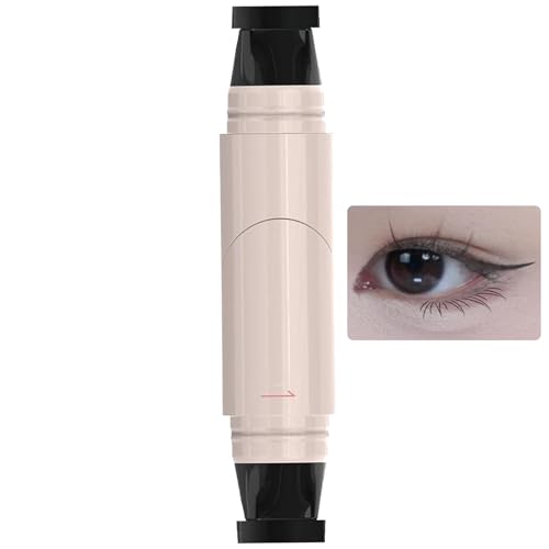 Moxeupon Eye Liner Stempel,Wischfeste Augen-Stencil-Schablone - Doppelköpfiger wasserdichter langanhaltender Liner Stift für einfaches Make-up und Kosmetik sowie Augenbrauenformung für Frauen von Moxeupon
