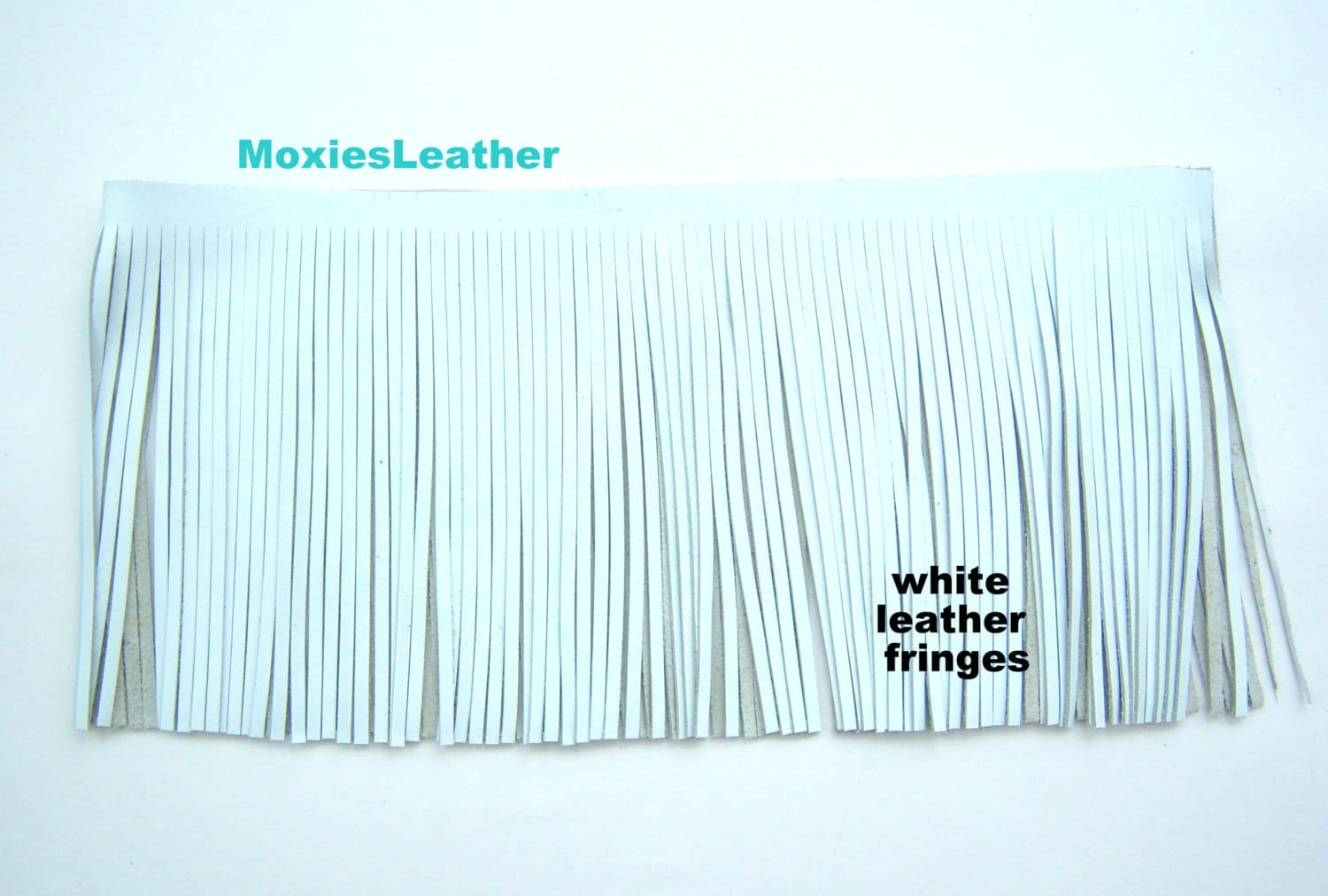 Weiße Echtleder Fransen Für Quasten, Geldbörsen Trimmen 4X30 X Bis Zu 6X18 Zoll Breit von MoxiesLeather