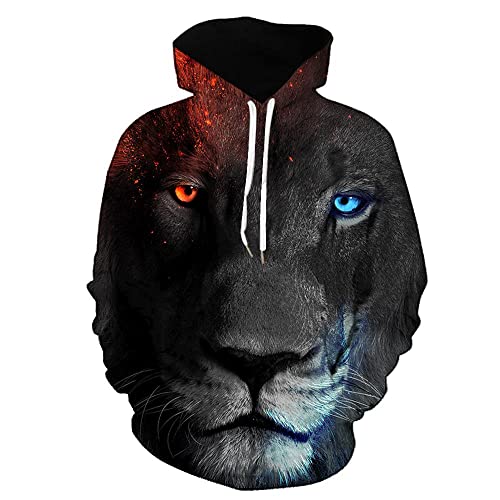 Moxilyn 3D Anime Hoodies Pullover Sternengalaxie Erwachsene Kapuzenpulli Langarm Print Stereoskopischer Hoodie für Männer Frauen von Moxilyn