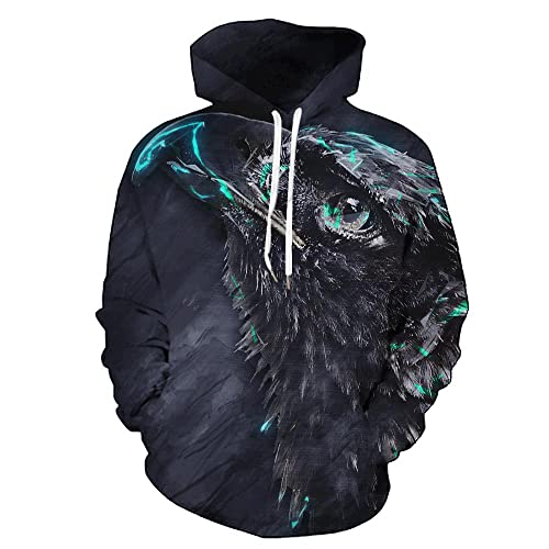 Moxilyn 3D Anime Hoodies Pullover Sternengalaxie Erwachsene Kapuzenpulli Langarm Print Stereoskopischer Hoodie für Männer Frauen von Moxilyn