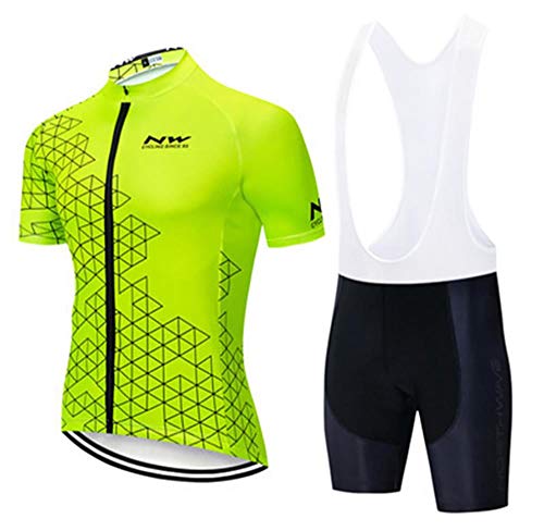Moxilyn Fahrradtrikot Kurzarm Set für Herren Radtrikot T Shirt Radsport Radtrikot Set Fahrrad Trikot Kurzarm+Radhose mit 9D Gel,Ursprüngliche Gaze Radjacke und Radhose,Cycling Jersey Radtrikot von Moxilyn