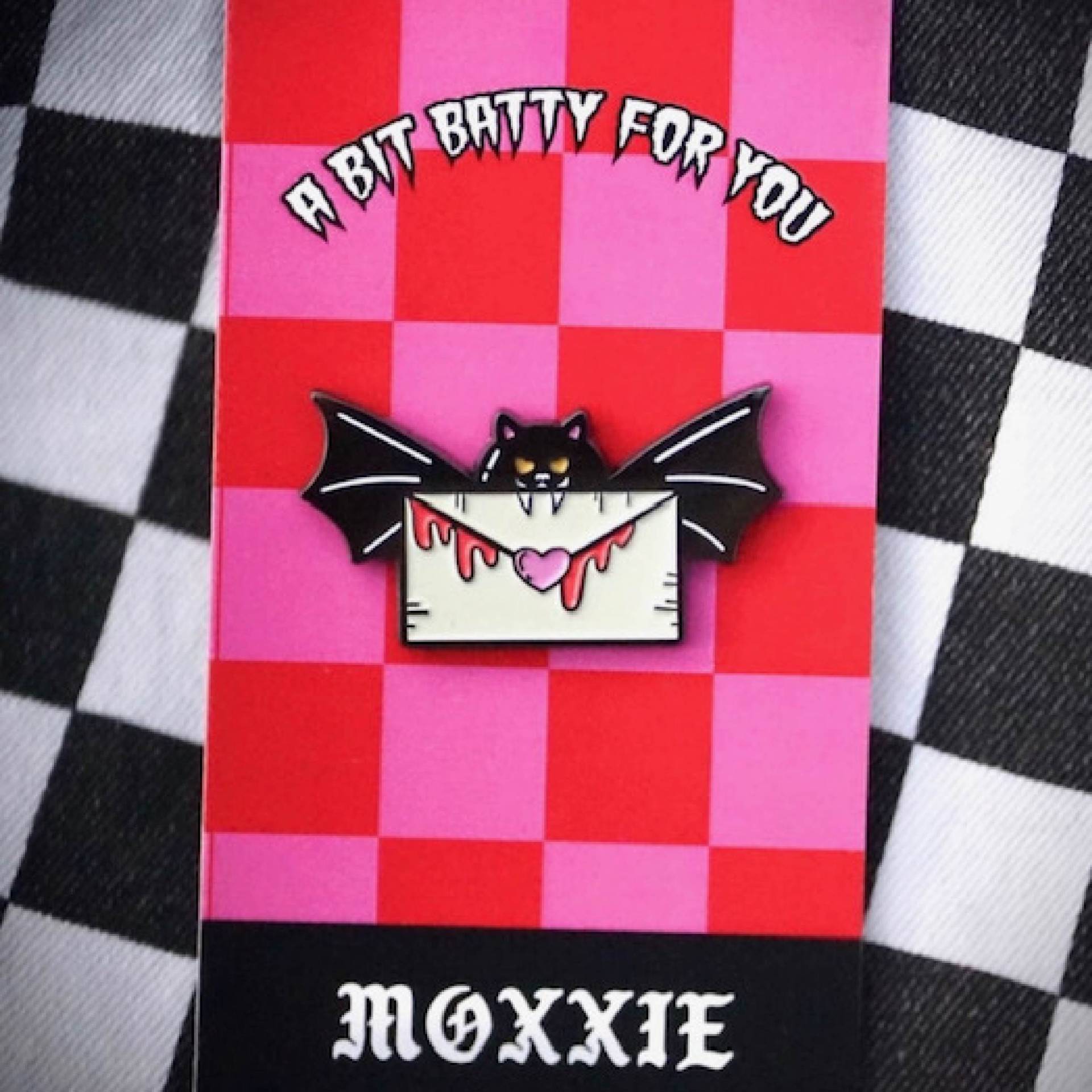 Batty For You Emaille Pin von MoxxieCo