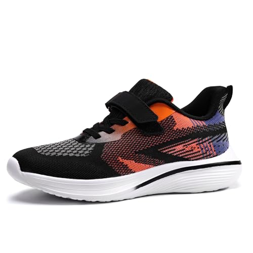 Moyagu Hallenschuhe Für Jungen Turnschuhe Für Jungen Turnschuhe Mädchen Hallenschuhe Kinder Sportschuhe Kinderschuhe Sneaker Tennisschuhe Outdoor Laufschuhe schwarz38EU von Moyagu