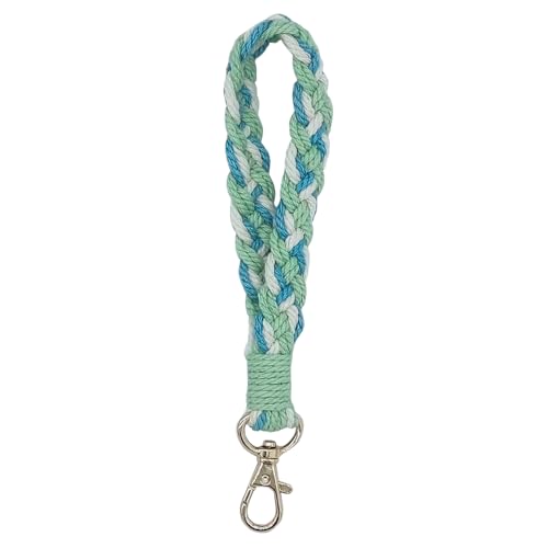 Moydolo Boho Makramee Schlüsselanhänger Armband Schlüsselband Schlüsselkette Handgelenk Lanyard für Frauen Mädchen von Moydolo