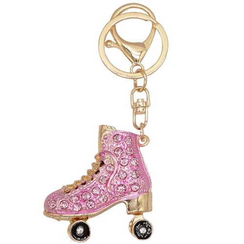 Moydolo Metall Bling Strass Rollschuhe Schlüsselanhänger Anhänger Geschenke für Frauen Mädchen Tasche und Geldbörse von Moydolo