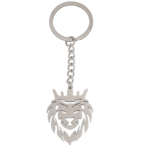 Moydolo Niedlicher Metall Tier Löwe Schlüsselanhänger Löwenkopf Anhänger für Frauen Männer Mädchen Tasche und Geldbörse von Moydolo