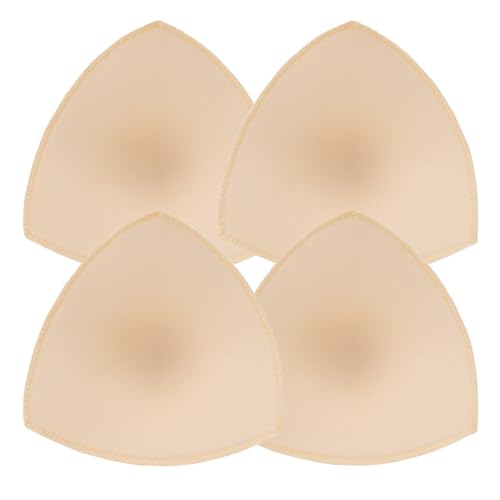 Mozeat Lens 2 Paar BH Einlagen Bra Pads BH-Pads Bikini Einlagen BH-Polsterung Push Up Wasserfest Unterwäsche Einsätze Pads Herausnehmbaren Sport BH Für Sport BH Badeanzug und Bikini (Fleischfarbe) von Mozeat Lens