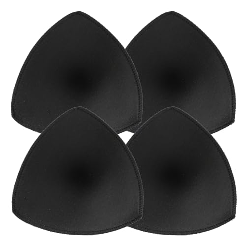 Mozeat Lens 2 Paar BH Einlagen Bra Pads BH-Pads Bikini Einlagen BH-Polsterung Push Up Wasserfest Unterwäsche Einsätze Pads Herausnehmbaren Sport BH Für Sport BH Badeanzug und Bikini (Schwarz) von Mozeat Lens