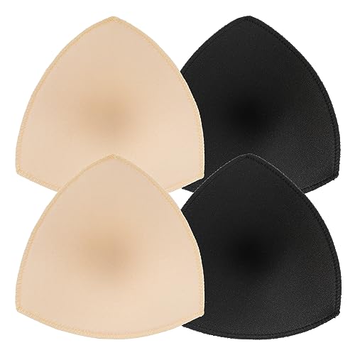 Mozeat Lens 2 Paar BH Einlagen Bra Pads BH-Pads Bikini Einlagen BH-Polsterung Push Up Wasserfest Unterwäsche Einsätze Pads Herausnehmbaren Sport BH Für Sport BH Badeanzug und Bikini von Mozeat Lens