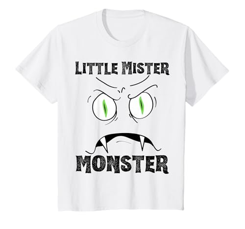 Kinder Little Mister Monster Halloween Jungen Kostüm Lustiger Sohn Junge T-Shirt Kinder Little Mister Monster Halloween Jungen Kostüm Lustiger Sohn Junge T-Shirt von Mr Monster Couples Parent Halloween Costume Match