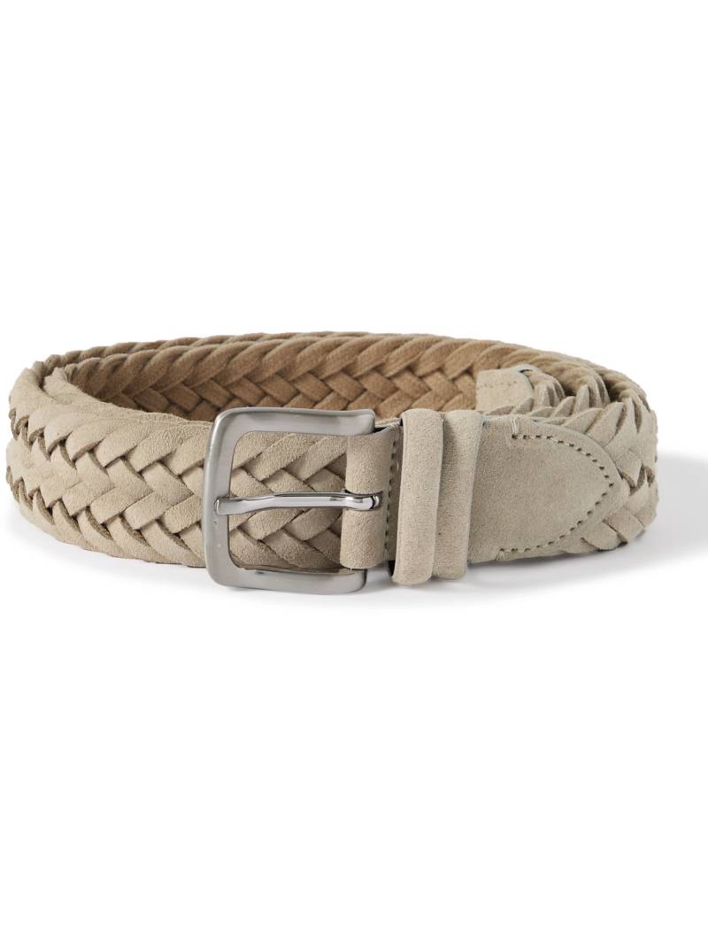 Mr P. - 3.5 Braided Suede Belt - Men - Neutrals - EU 110 von Mr P.