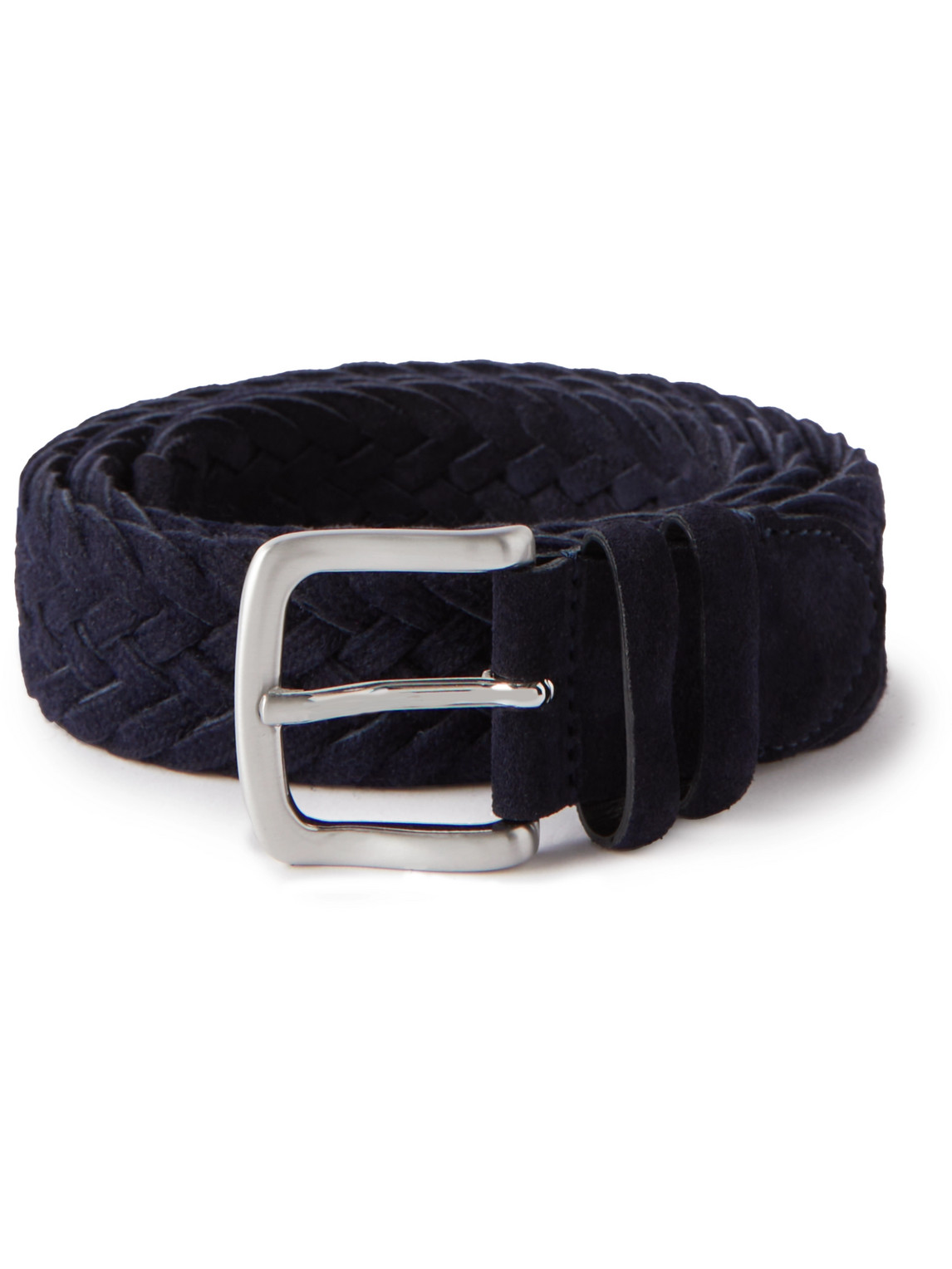 Mr P. - 3.5cm Woven Suede Belt - Men - Blue - EU 95 von Mr P.