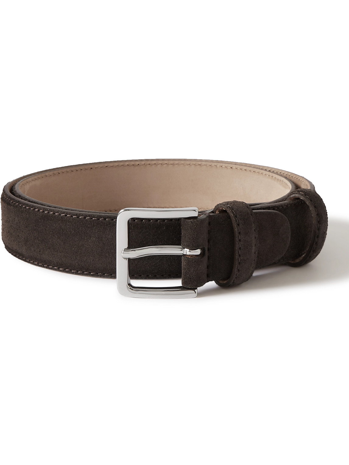 Mr P. - 3cm Suede Belt - Men - Brown - EU 100 von Mr P.