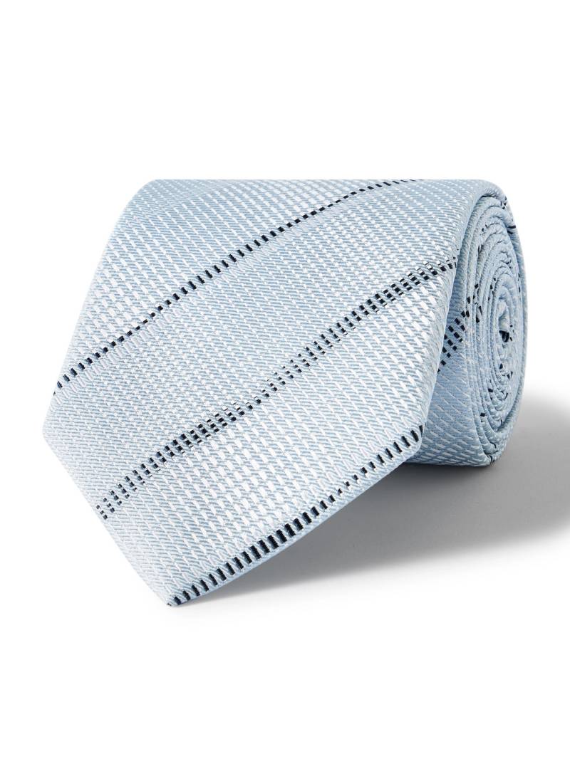 Mr P. - 8.5cm Stripe Silk-Jacquard Tie - Men - Blue Mr P. - 8.5cm Stripe Silk-Jacquard Tie - Men - Blue von Mr P.