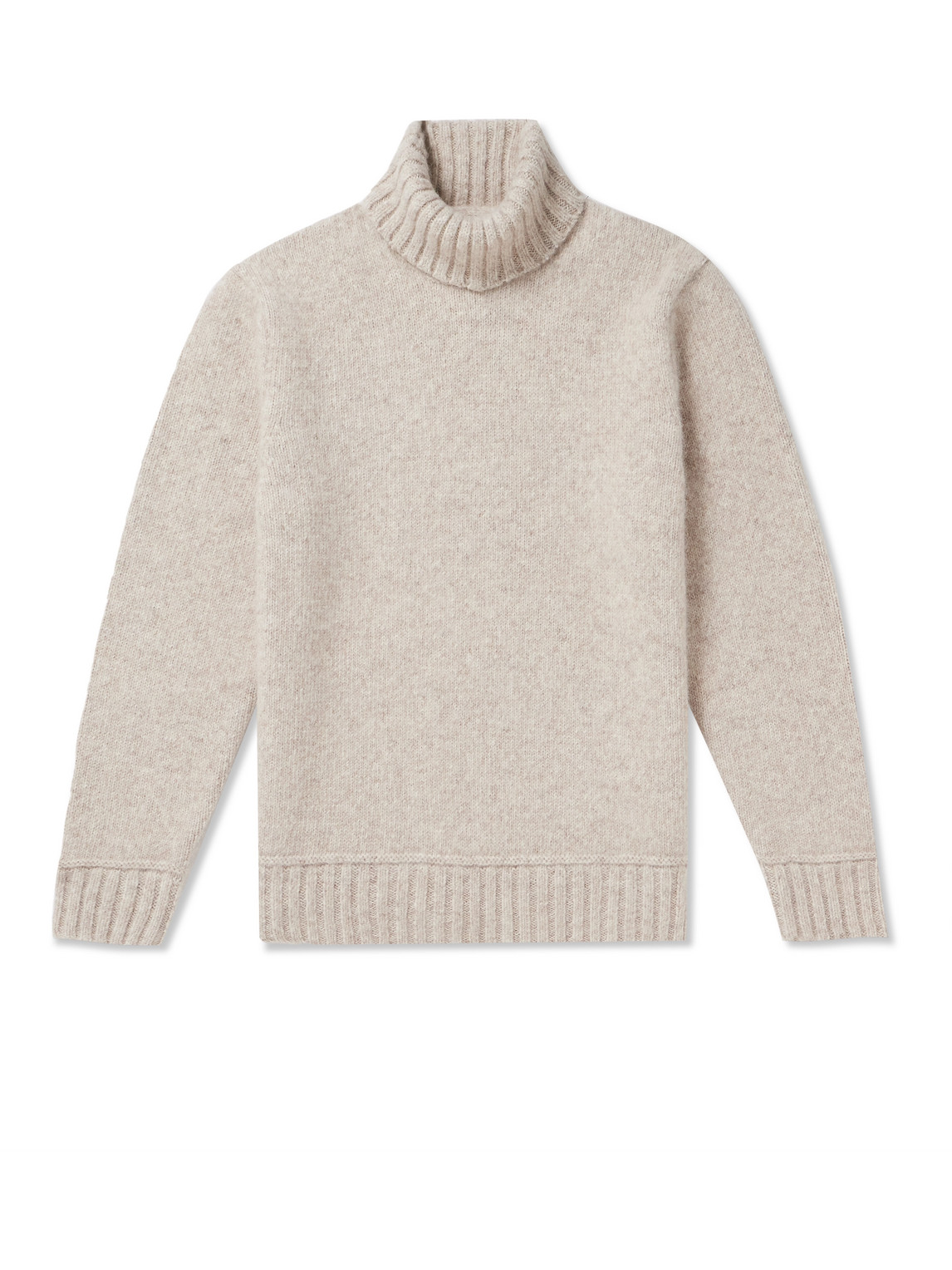 Mr P. - Alpaca-Blend Rollneck Sweater - Men - Gray - S von Mr P.