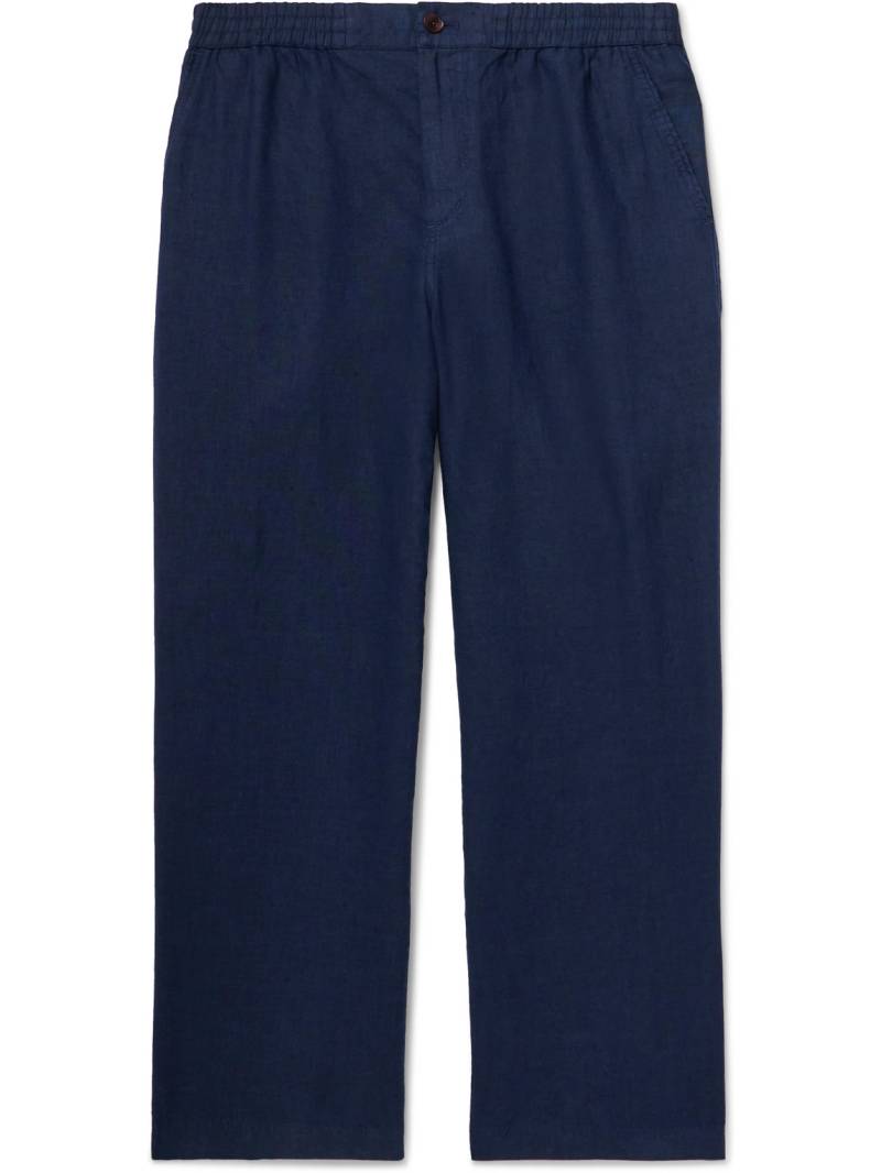 Mr P. - Arthur Wide-Leg Linen Drawstring Trousers - Men - Blue - 34 Mr P. - Arthur Wide-Leg Linen Drawstring Trousers - Men - Blue - 34 von Mr P.
