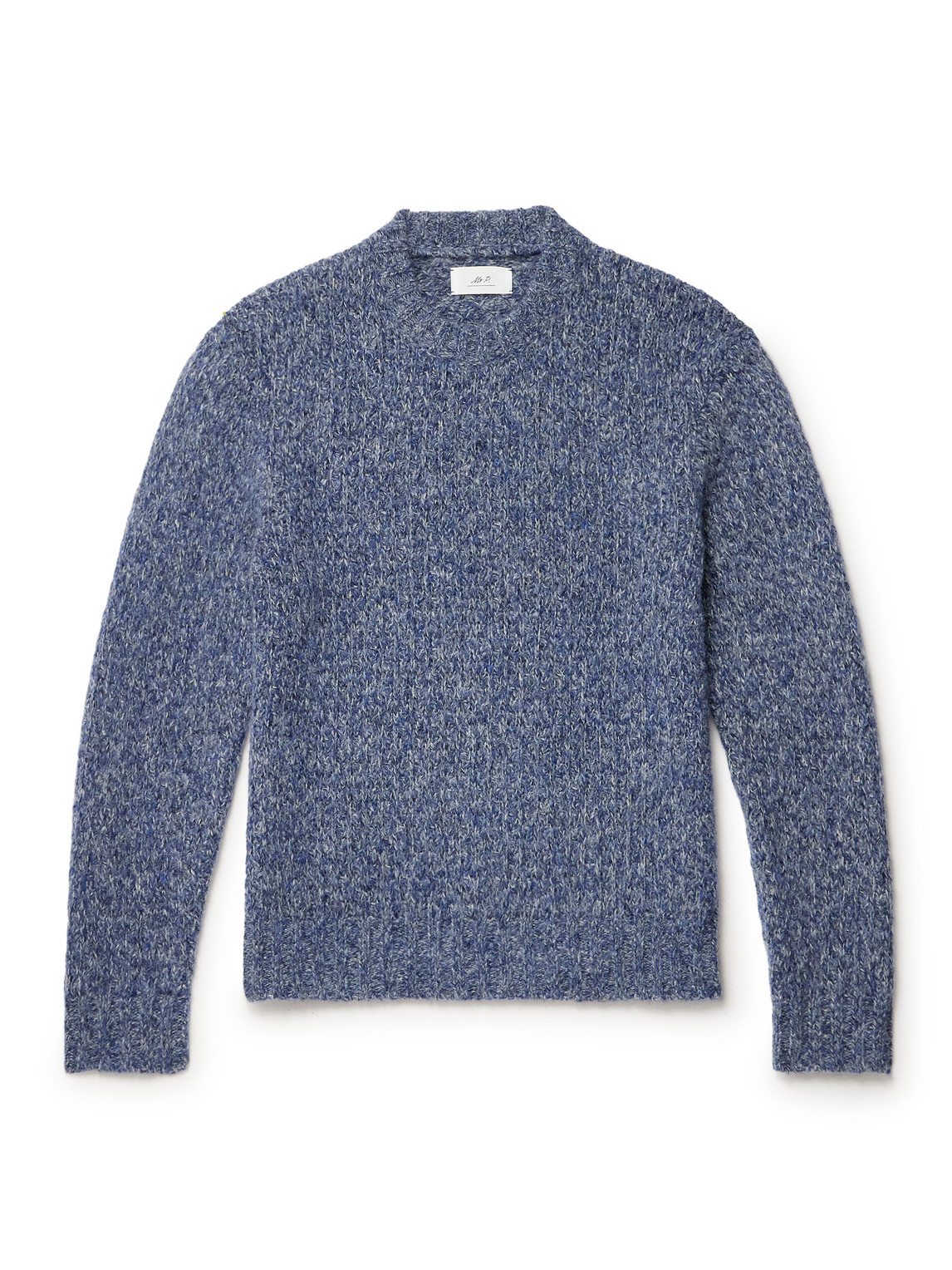 Mr P. - Berry Mélange Knitted Sweater - Men - Blue - XS von Mr P.