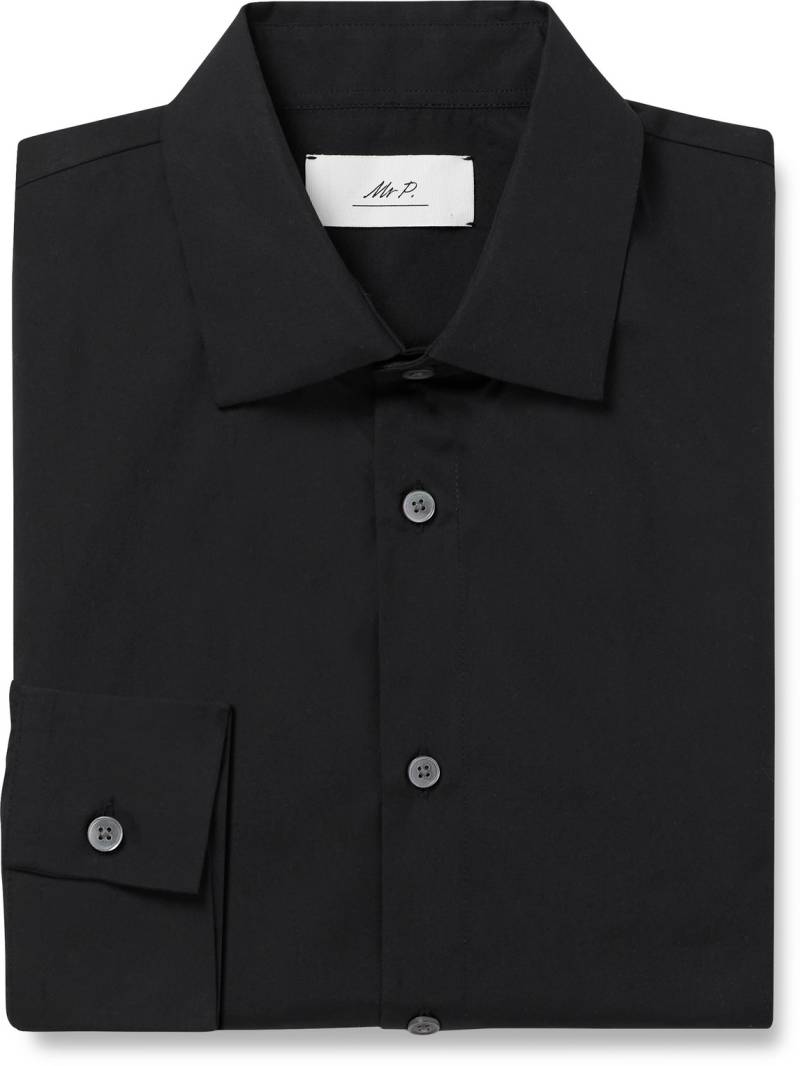 Mr P. - Business Organic Cotton-Poplin Shirt - Men - Black - 15 von Mr P.