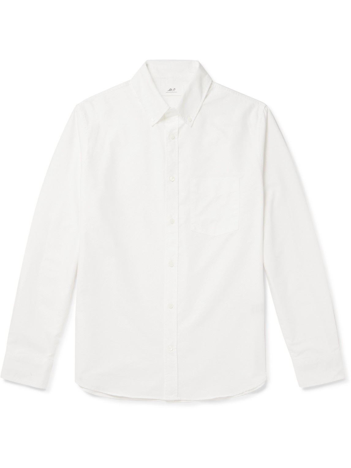 Mr P. - Button-Down Collar Organic Cotton Oxford Shirt - Men - White - XS Mr P. - Button-Down Collar Organic Cotton Oxford Shirt - Men - White - XS von Mr P.