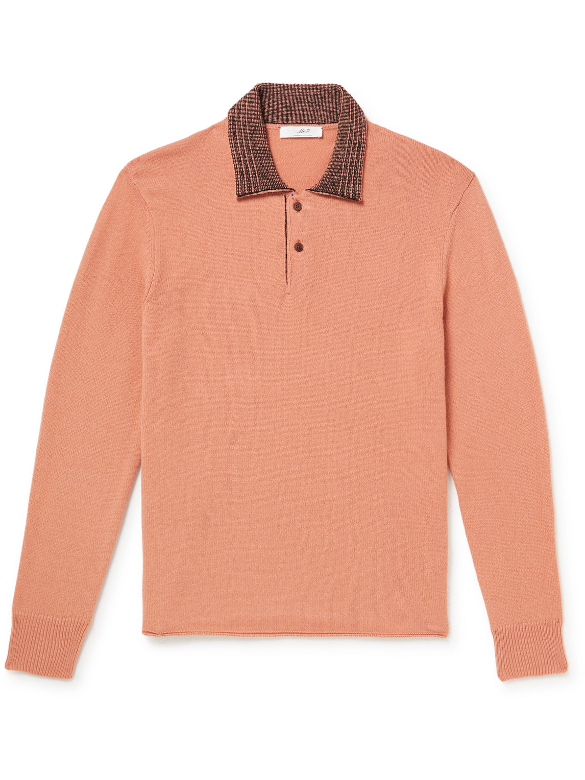 Mr P. - Cashmere-Blend Polo Shirt - Men - Orange - XL Mr P. - Cashmere-Blend Polo Shirt - Men - Orange - XL von Mr P.