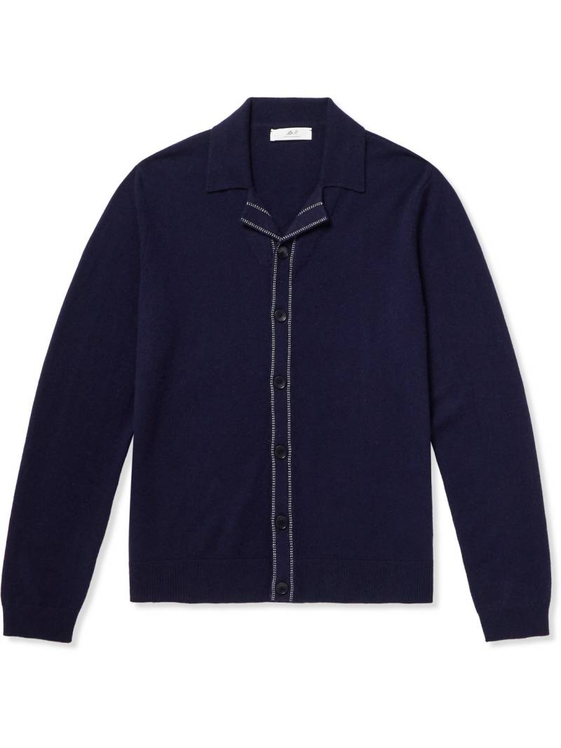Mr P. - Cashmere Cardigan - Men - Blue - S von Mr P.