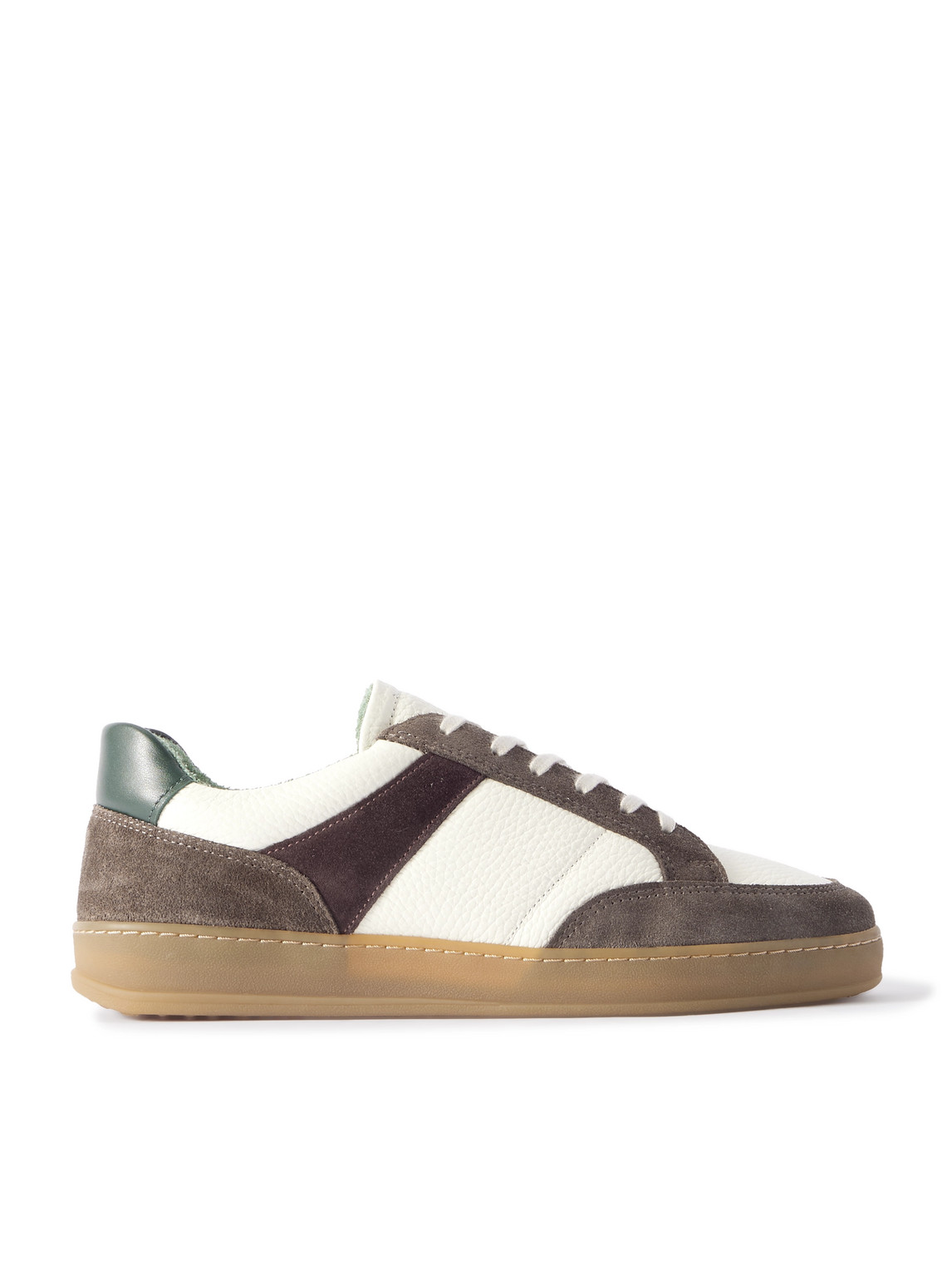 Mr P. - Colour-Block Suede and Leather Sneakers - Men - Brown - UK 7.5 von Mr P.