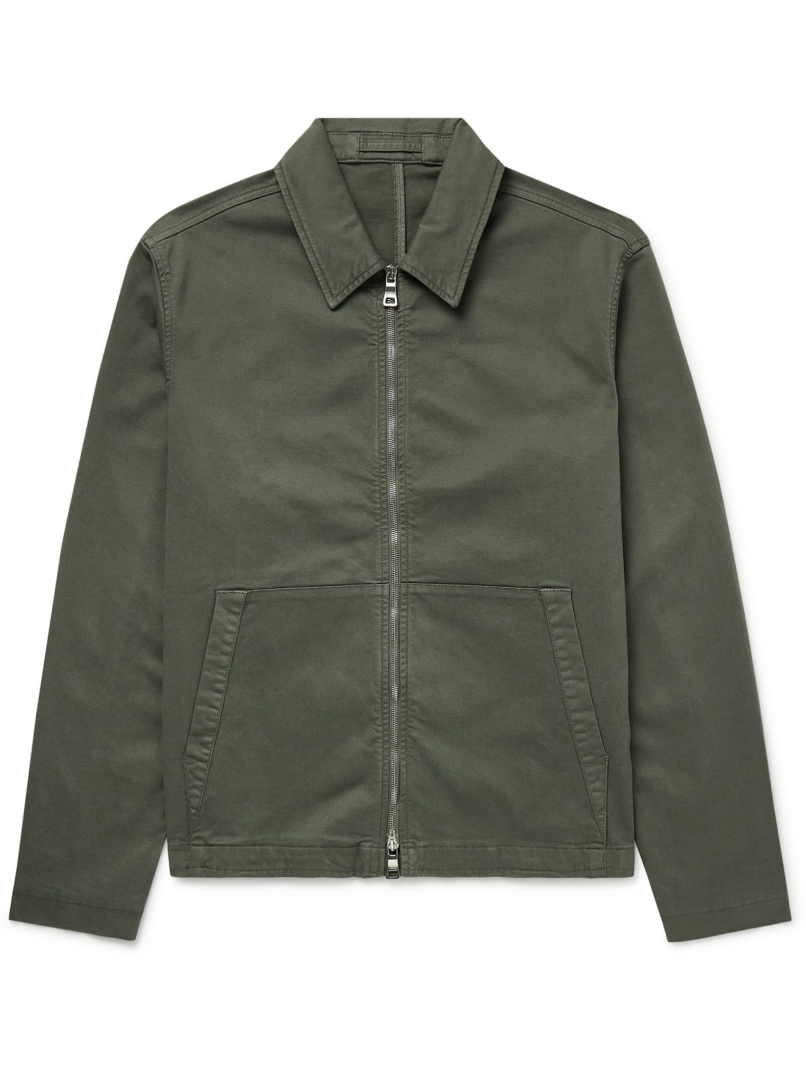 Mr P. - Cotton-Blend Gabardine Coach Jacket - Men - Green - L von Mr P.