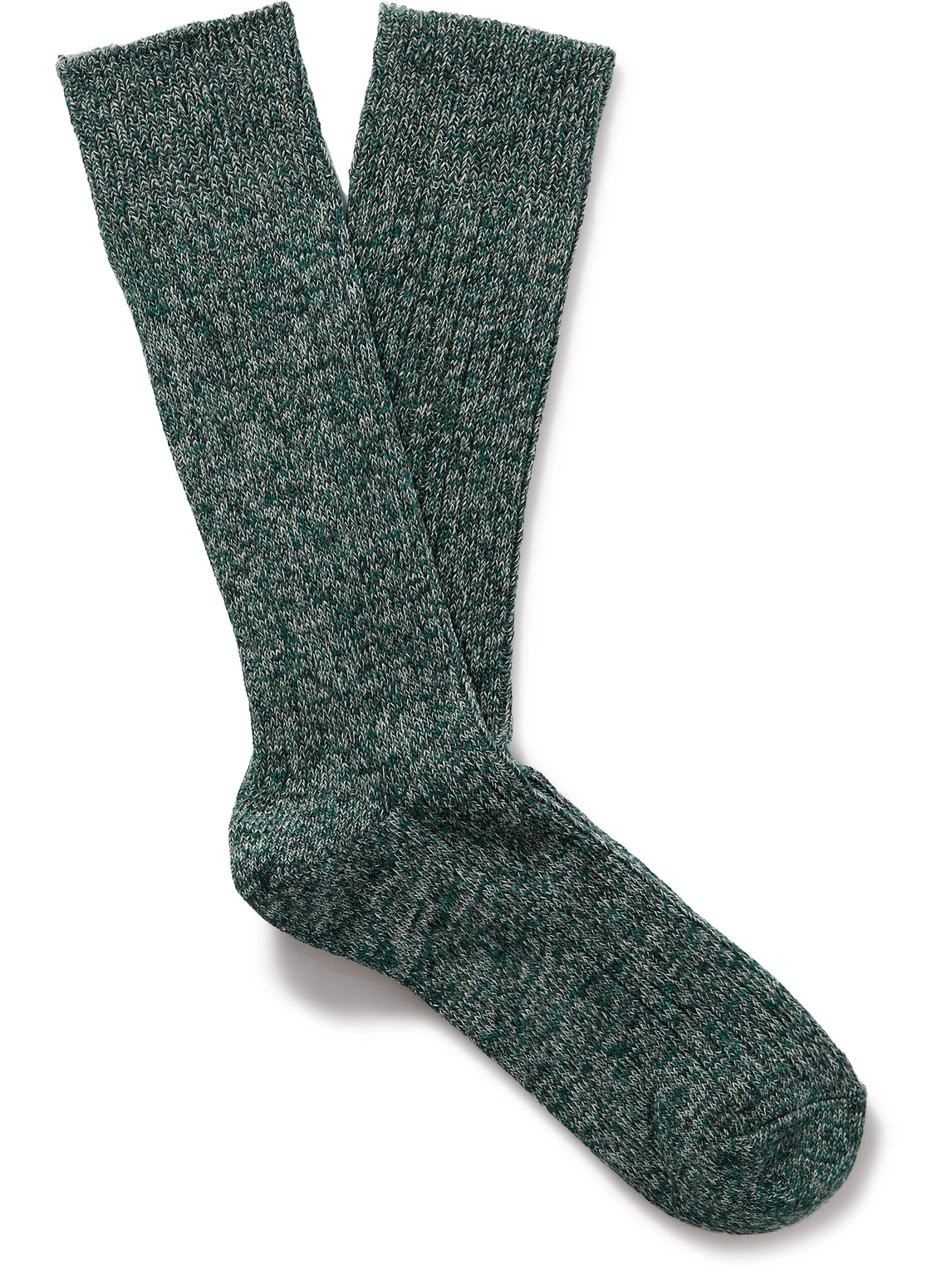 Mr P. - Cotton-Blend Socks - Men - Green von Mr P.
