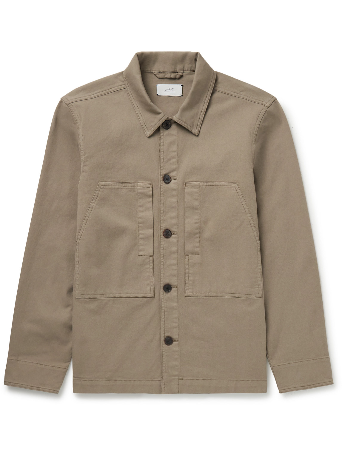 Mr P. - Cotton-Blend Twill Overshirt - Men - Brown - S von Mr P.